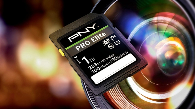 PNY inizia a vendere schede di memoria SDXC da 1 TB