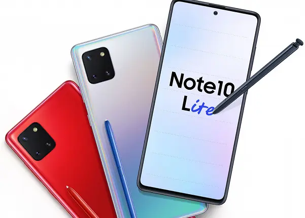 Samsung Galaxy Note10 Lite recebe uma grande atualização One UI 3.1