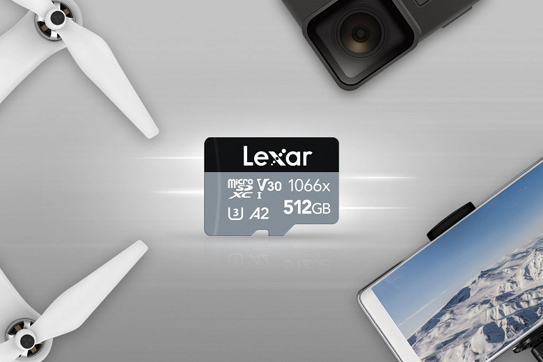 Le schede di memoria Lexar Professional 1066x microSD UHS-I Silver offrono velocità di lettura fino a 160 MB / s