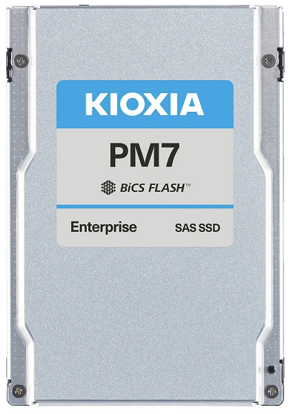 Kioxia PM7 솔리드 스테이트 드라이브에는 SAS 24 GB / S 인터페이스가 장착되어 있습니다.