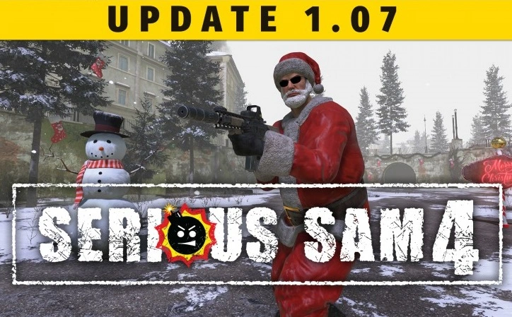 Serious Sam 4 Update 1.07 Fügt Weihnachtsereignis und Überlebensmodus hinzu