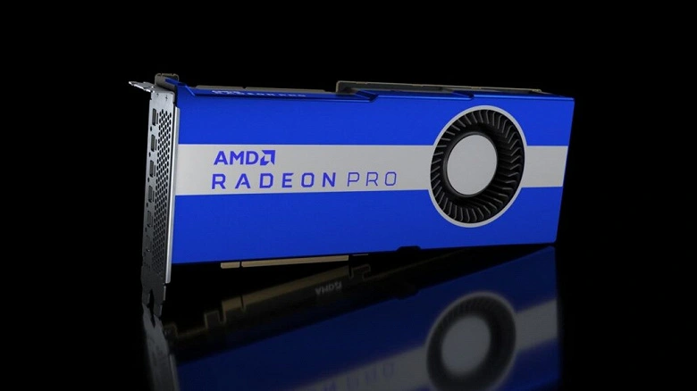 AMD는 32GB GDDR6 메모리가 장착 된 비디오 카드 Radeon Pro W6800을 준비 중입니다.