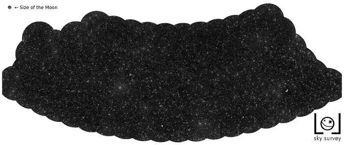 Carte de localisation de 25000 trous noirs supermassifs