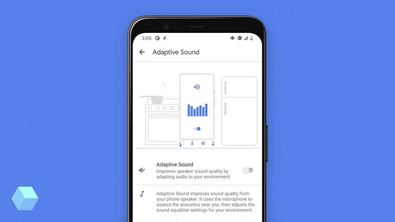 GoogleはPixelスマートフォン用のアダプティブサウンドを準備しています