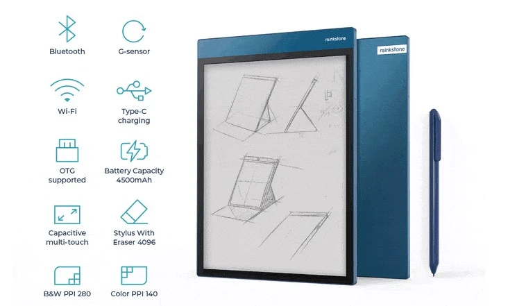 Rekinstone R1 Tablet dotato di uno schermo elettroforetico a colori