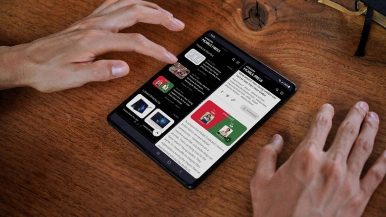슈퍼 AMOLED 스크린 7.6 인치, Snapdragon 8 Plus Gen 1. Apable 특성 Samsung Galaxy Z Fold4