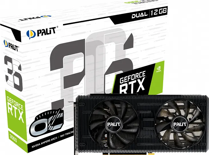 Palit commence à vendre des cartes graphiques GeForce RTX 3060 Dual et StormX