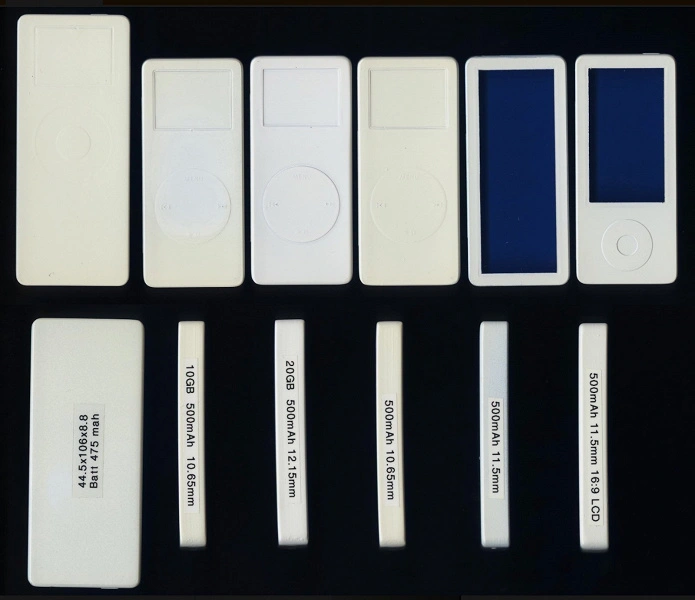 15 anni prima che apparissero i layout di iPhone X. IPod Nano, uno dei quali aveva già un design senza telaio