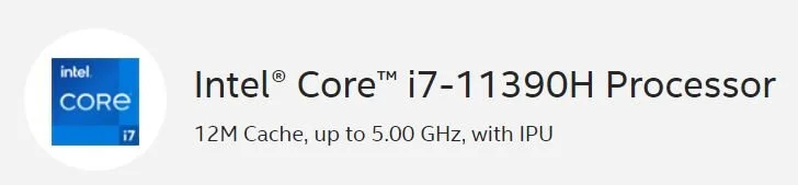 426 달러의 TDP 35 W에서 4 핵 및 5GHz. 인텔은 새로운 핵심 I7-11390H 및 코어 i5-11320H 프로세서 및 코어 i5-11320h가 있습니다.