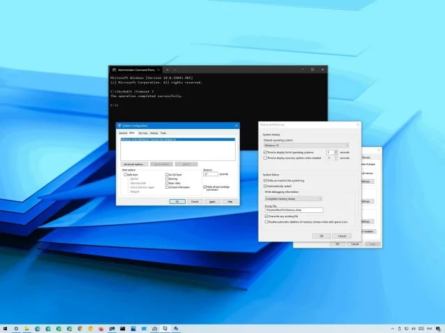 Comment changer l'heure d'affichage de la liste des systèmes d'exploitation sur Windows 10