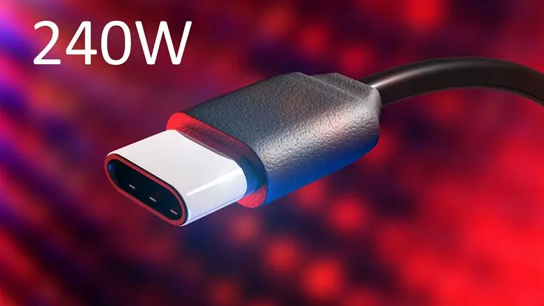 240 W USB-C - 가까운 장래의 현실. USB-C 릴리스 2.1 사양에서 전력 제한이 확장됩니다.