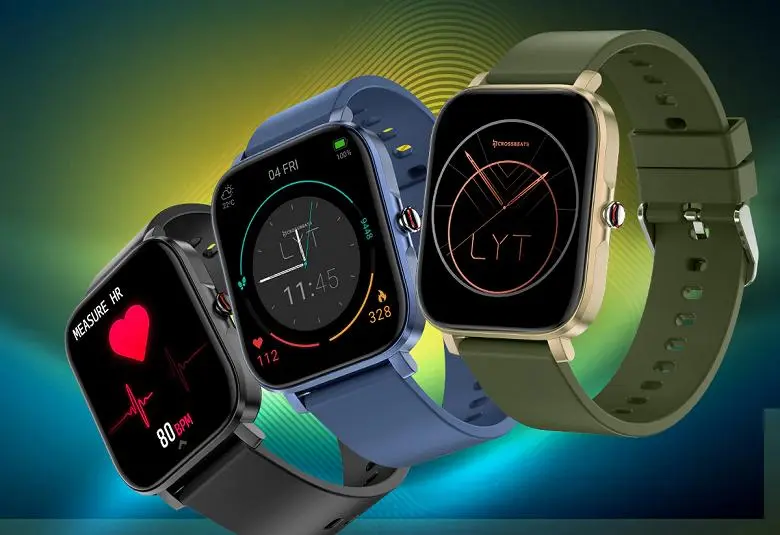 대형 스크린, SPO2, IP68 및 15 일 재충전없이 - $ 25. Smart Watches Crossbeats Ignite Lyt가 제시됩니다