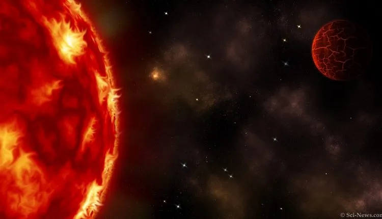 Super Terra quente descoberta perto de Red Midget Gliese 740