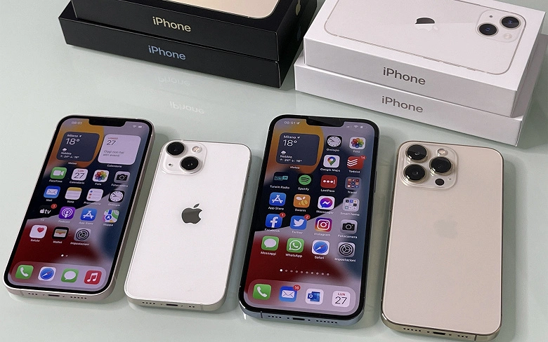iPhone 13, iPhone 13 Mini, iPhone 13 Pro 및 iPhone 13 Pro Max는 중국에서 강력하게 떨어졌습니다.