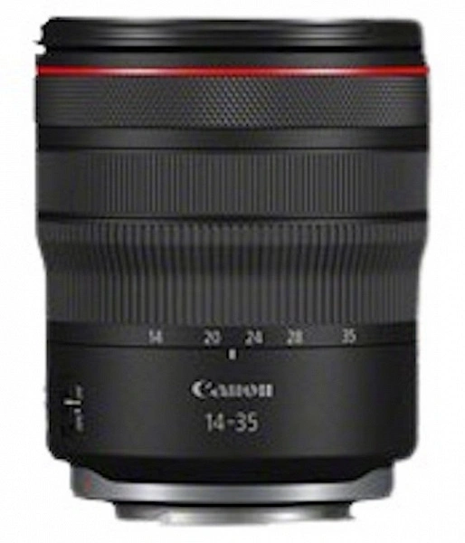 La première image de la lentille Canon RF 14-35mm F / 4L est l'USM est apparu