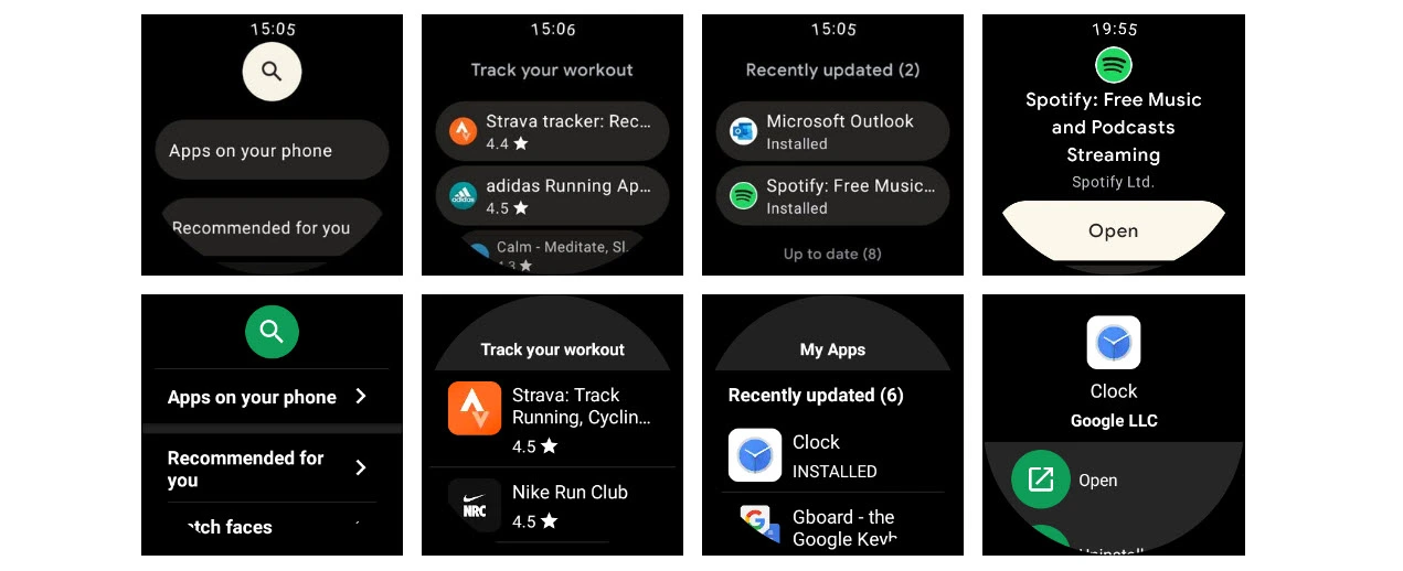 Isto é o que o novo Google Play parece com Wear OS 3.0: o Google já iniciou o boletim informativo de atualização