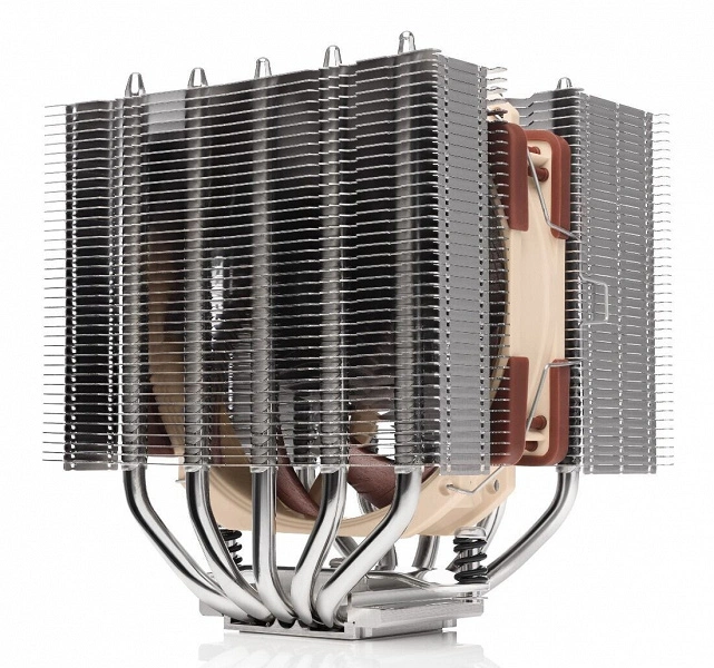 Le refroidisseur Noctua NH-D12L est équipé d'une fixation pour le deuxième ventilateur