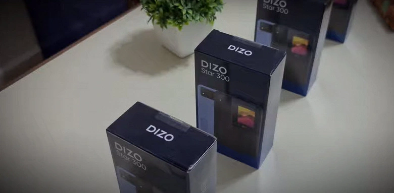 Le premier téléphone Dizo a montré en direct sur la vidéo