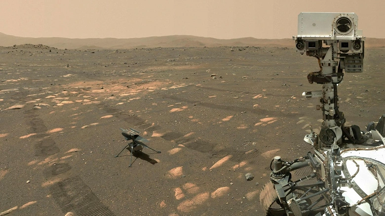 L'hélicoptère martien a fait un vol record sur la planète rouge et a envoyé une photo Fortun Ridge