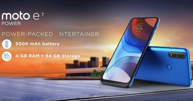 Novo Motorola Moto E7 Power apresentado com uma bateria grande