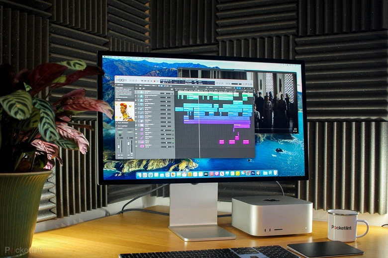 Il monitor di visualizzazione Apple Studio ha ricevuto non solo la piattaforma dall'iPhone 11, ma anche un iOS completo