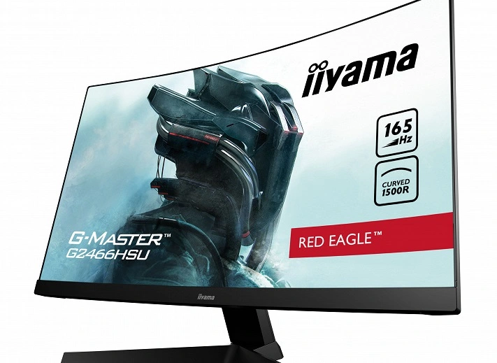 La frequenza di aggiornamento dello schermo concavo di Iiyama G-Master G2466HSU-B1 Red Eagle raggiunge i 165 Hz