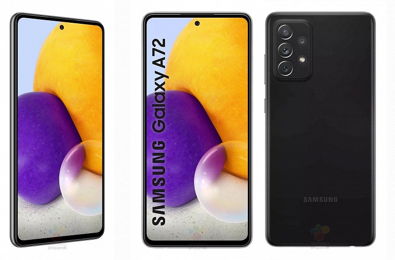 Samsung Galaxy A72: 5000 mAh, 64 MP, 90 Hz et Android 11