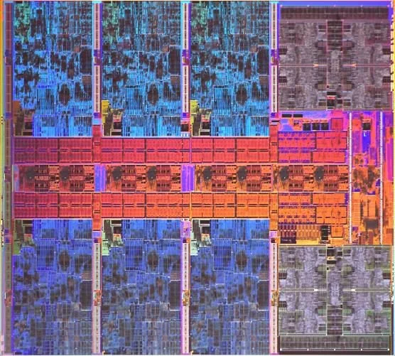 Processeur Intel au microscope: L'entreprise a partagé une photo du Meteor Lake Crystal, qui sortira dans au moins un an
