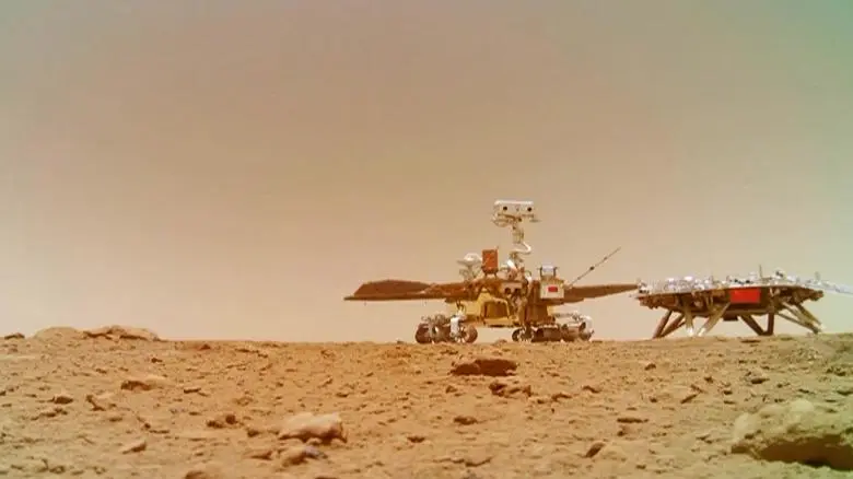 Der chinesische Rover zum Winterschlaf auf dem Mars