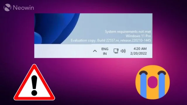 Comment supprimer le filigrane sur le bureau pour les PC non pris en charge avec Windows 11