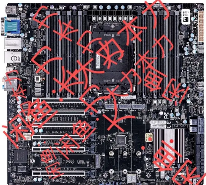 SuperMicro X13SWA-TF は、2TB の RAM、6 つのグラフィックス カード、および 350 ワットの CPU をインストールできます。