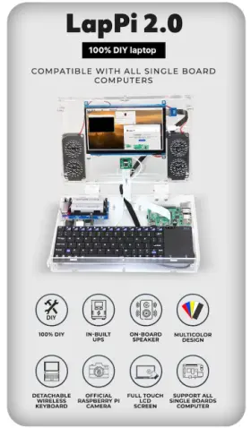 LapPi 2.0 - Kit fai da te per laptop Raspberry Pi