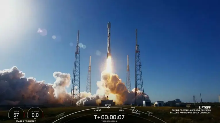 SpaceX는 한 번에 114개의 위성을 발사하여 기록을 세웁니다.