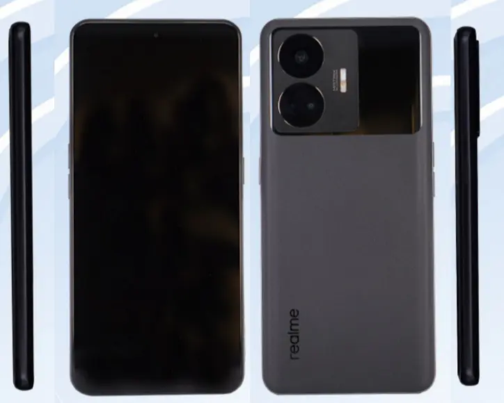 É assim que se parece o primeiro telefone produzido em massa do mundo com suporte para carregamento de 240 watts. Realme GT Neo5 fotos ao vivo