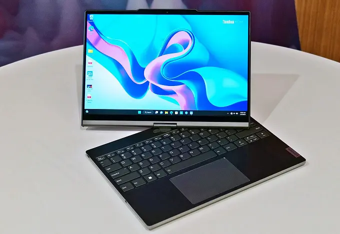 Lenovo stellte das Convertible-Laptop ThinkBook Plus Twist mit zwei verschiedenen Bildschirmtypen vor. Sie sind sowohl Farbe als auch Berührung