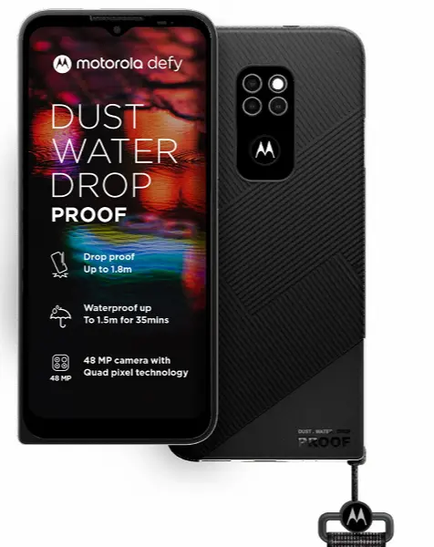 Motorola Defy 전화는 위성 통신을 지원합니다