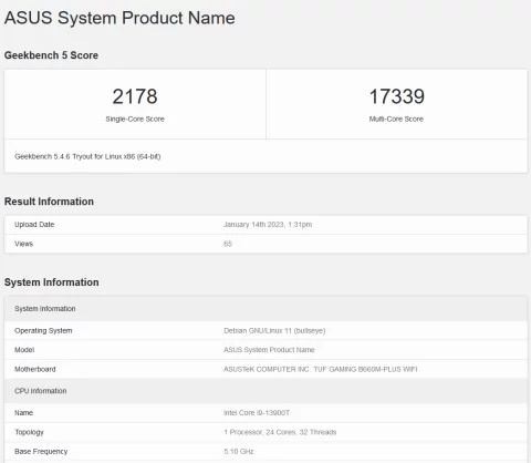 Il Core i9-13900T 