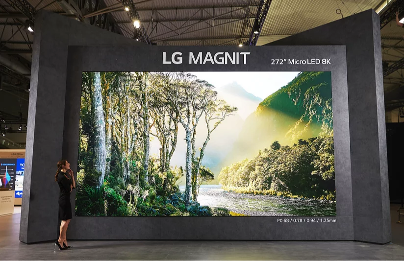 LG rivela il display 8K da 272 pollici e altri design all'avanguardia