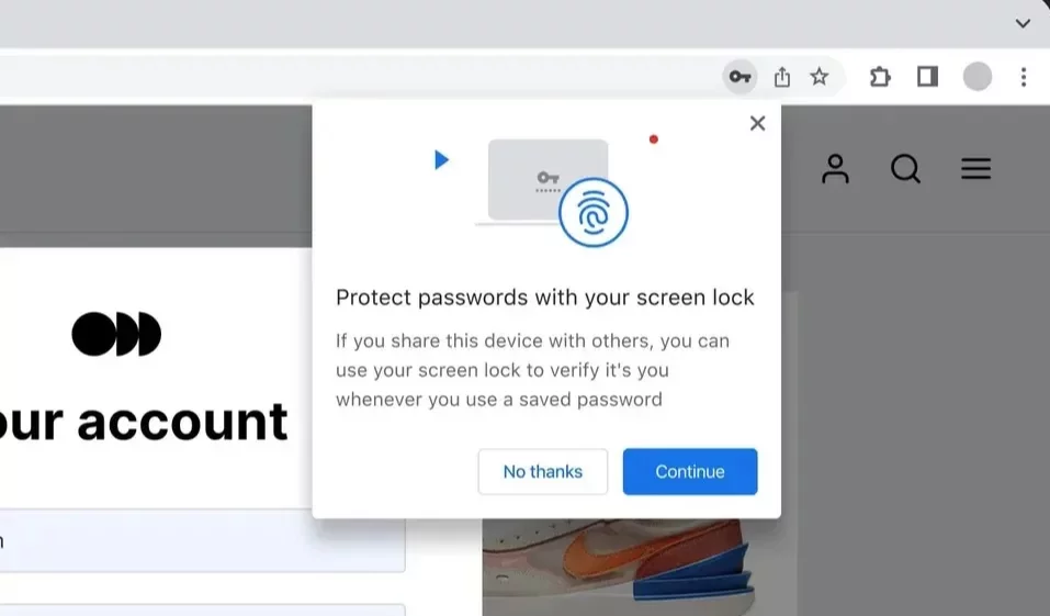 Le navigateur Chrome dispose d'une méthode de protection par mot de passe fiable