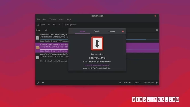 Transmission Torrent Client ist viel schneller und hat viele neue Funktionen