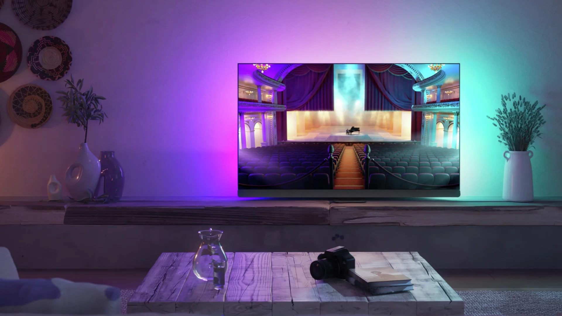 Philips OLED+908 : téléviseur intelligent 2100 nits avec Ambilight