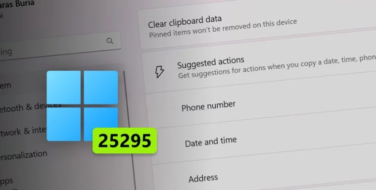 Como habilitar o recurso Ações sugeridas atualizado no Windows 11 Build 25295
