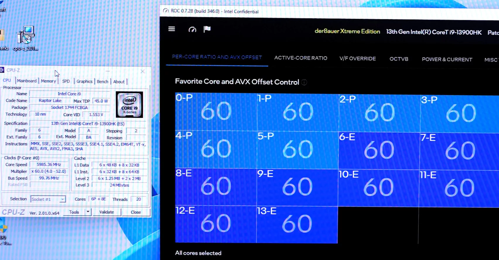 Application secrète d'Intel pour l'overclocking du CPU testée en action [VIDEO]