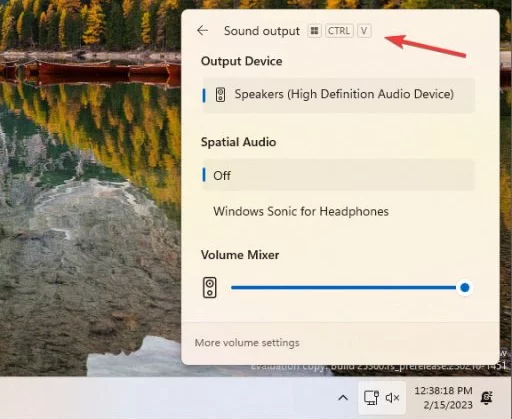 Windows 11 dispose désormais d'un raccourci clavier dédié pour le nouveau mélangeur de volume