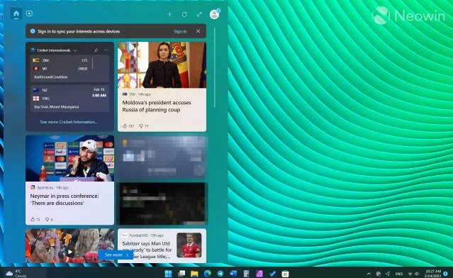 Todos os usuários do Windows 11 agora podem usar widgets sem uma conta da Microsoft