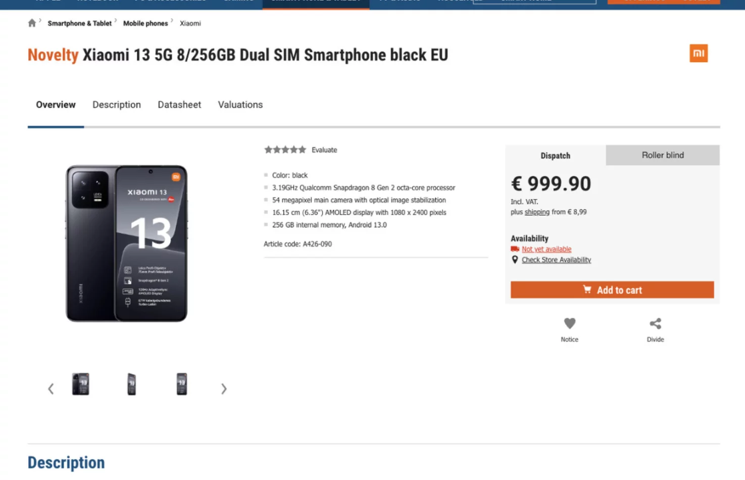 I prezzi europei di Xiaomi 13 e 13 Pro sono diventati noti prima dell'inizio delle vendite