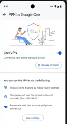 Google は、すべての One サブスクライバーが VPN を利用できるようにします