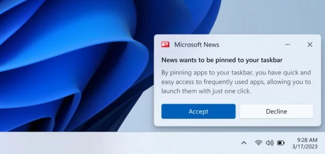 Microsoft führt neue Richtlinien zum Anheften von Apps und zum Ändern von Standard-Apps in Windows ein